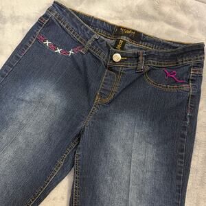 Y2K Rocawear Jeans Skinny Low Rise Embroidered Women's Size 13